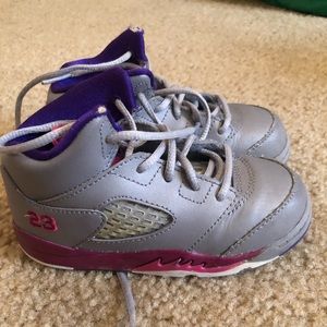 Toddler Girls Air Jordans- 8c